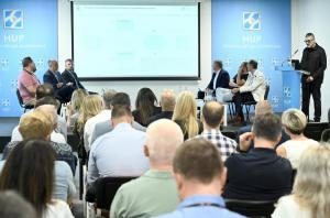 15.07.2025., Zagreb - Predstavljanje rezultata prvog nacionalnog istrazivanja o percepciji i primjeni umjetne inteligencije u hrvatskom gospodarstvu, koje proveli HUP-ICT Udruga i HUP-Koordinacija za umjetnu inteligenciju u suradnji s agencijom Prizma CPI. Photo: Marko Lukunic/PIXSELL