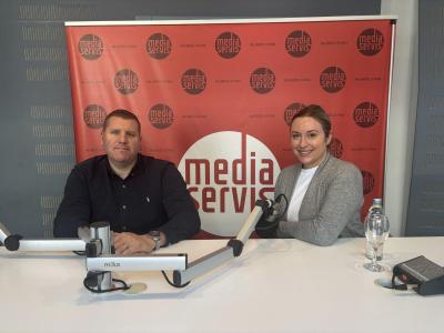 Dina Dogan (nezavisna) i Vedran Jerković (FOKUS) u Intervjuu Media servisa.