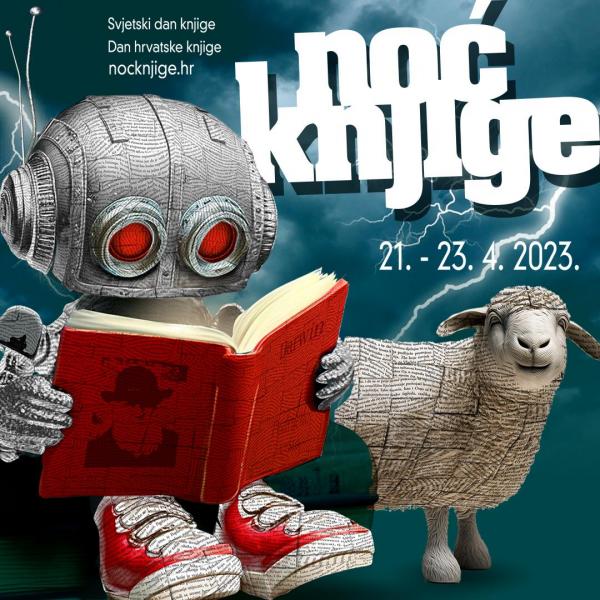 Noć knjige ove se godine održava od 21. do 23. travnja, a u povodu Svjetskog dana knjige i autorskih prava i Dana hrvatske knjige